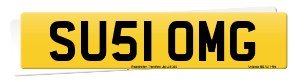 Registration number SU51 OMG